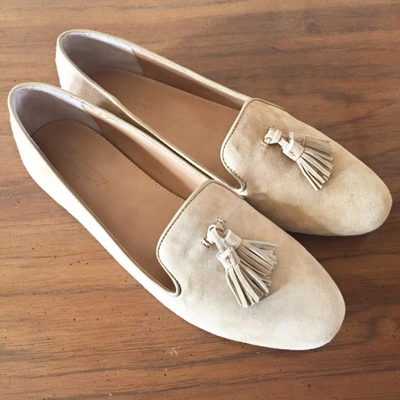 SOLD 🆕🔥 J.Crew Cora Camel Suede Tassel Loafers - Picture 4 of 6